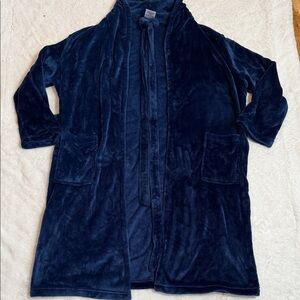 ADD ON ITEM💕Plush Robe - Navy Blue